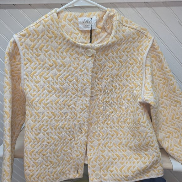 Zara girls yellow Blazer size 11-12 - Picture 1 of 3